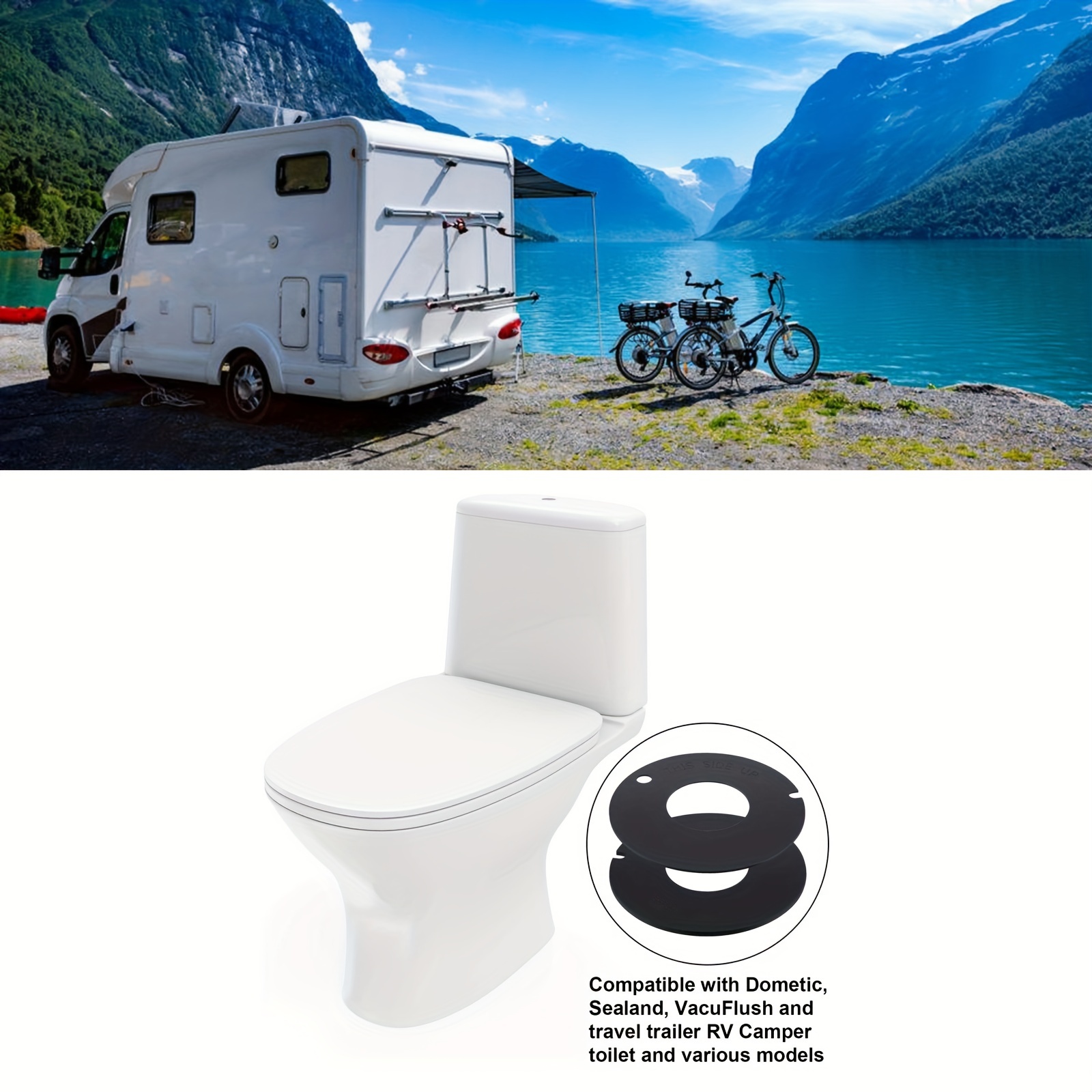 2pcs Water Valve Kit for Dometic 300/310/320 Series RV / Camper / Trailer  Toilet