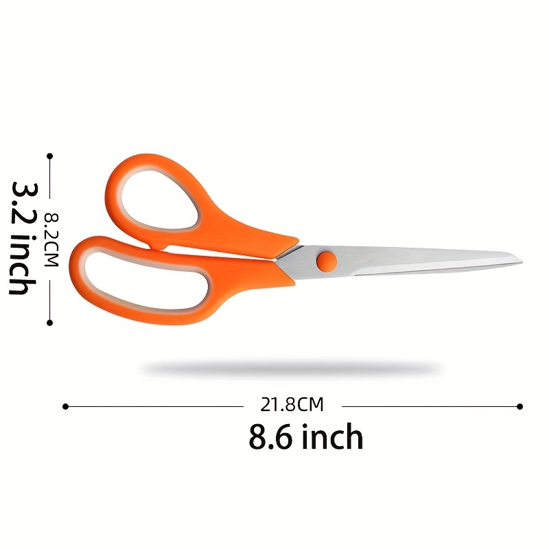 8-Inch Multipurpose Scissors Bulk Pack of 3 - Ultra Sharp Blades 