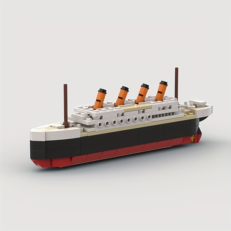 Ensemble de blocs de construction de maquette de titanic, kit de