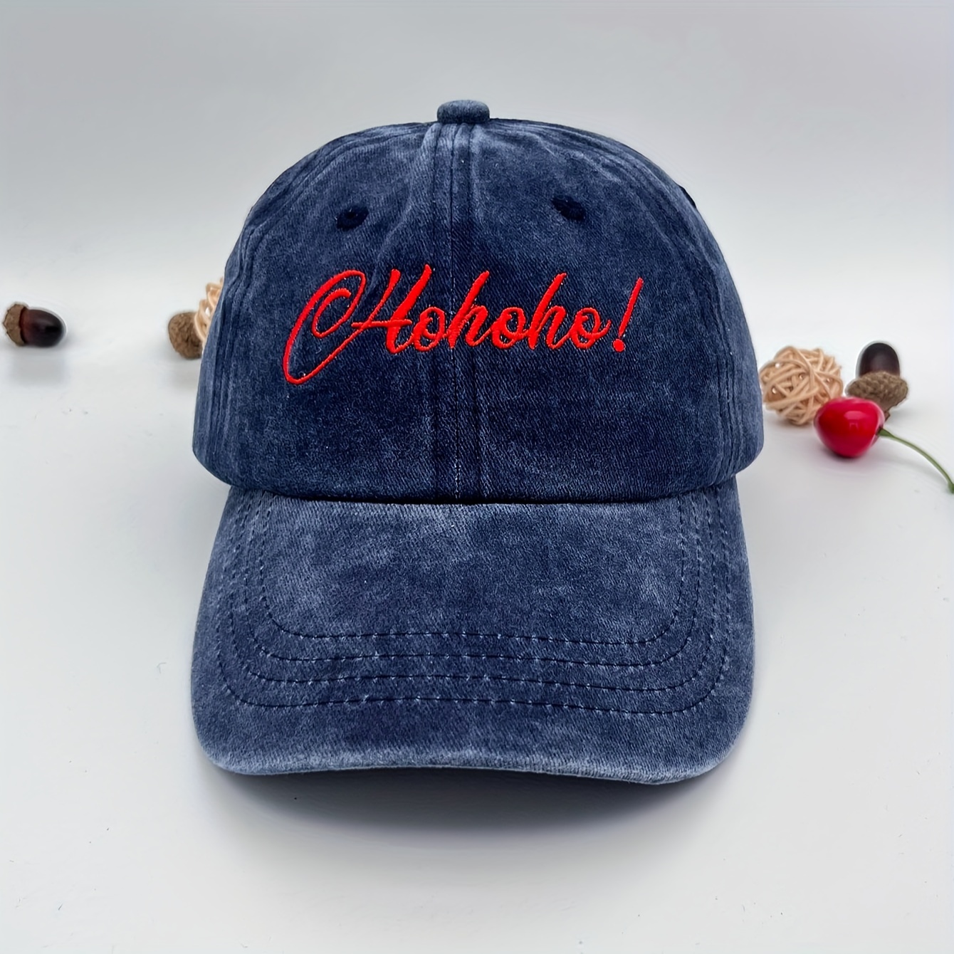 New Vintage Letter Embroidery Washed Denim Adjustable Snapback Hat Baseball  - Temu