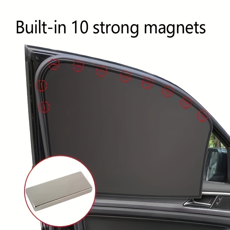 Funmo 2 Stück Sonnenschutz Auto Seitenfenster-Bildschirm Universal