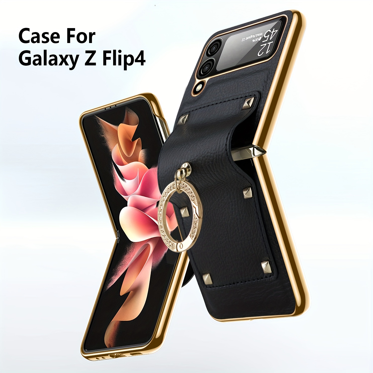 Z Flip Case With Ring - Temu