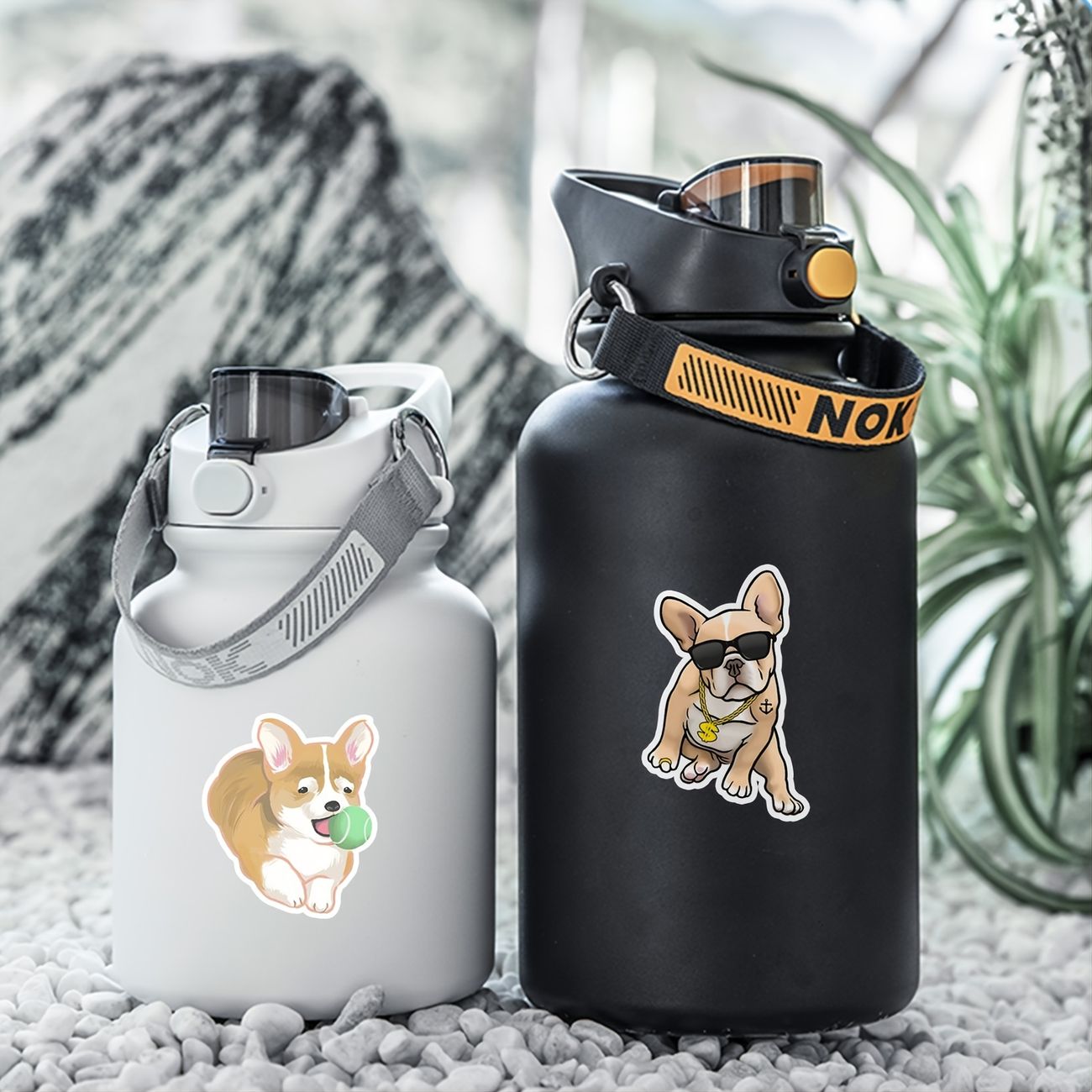 50pcs Cute Cartoon Dog Graffiti Stickers Water Bottles Computer  Refrigerator Mobile Phone Helmet Wall Decoration Stickers Waterproof |  Check Out Today's Deals Now | Temu