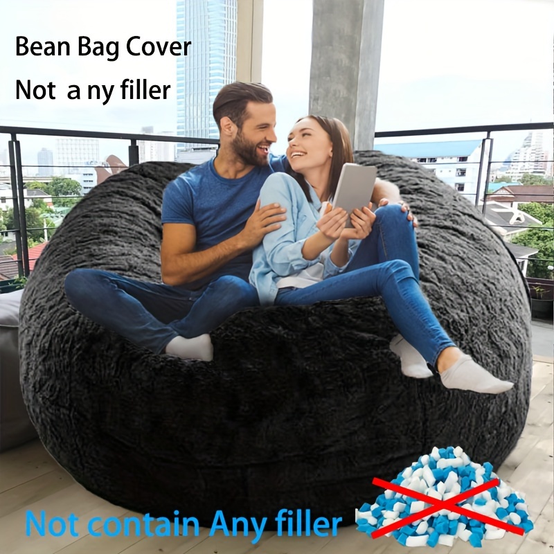 Bean Bag Cover (without Filling) Comfortable Circular Soft - Temu