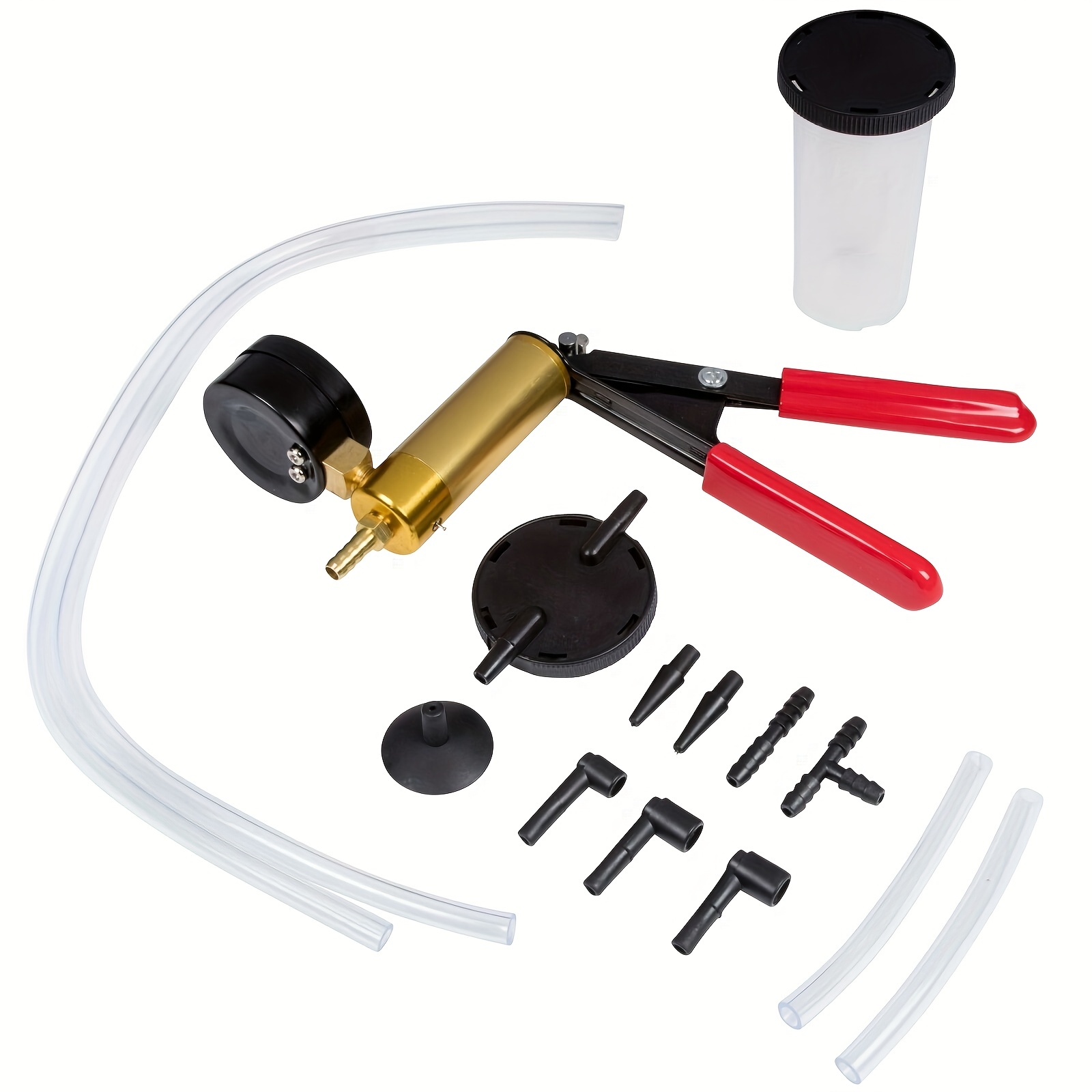 Brake Bleeder Kit Vacuum Pressure Pump Tester Set Hand Held - Temu