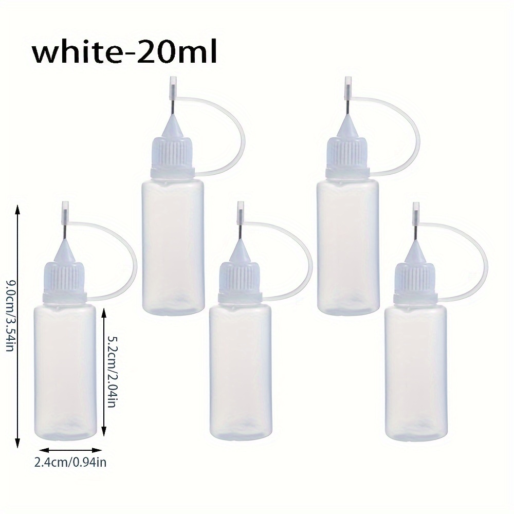 10PCS 30ml art bottle fine tip glue applicator with pin quilting