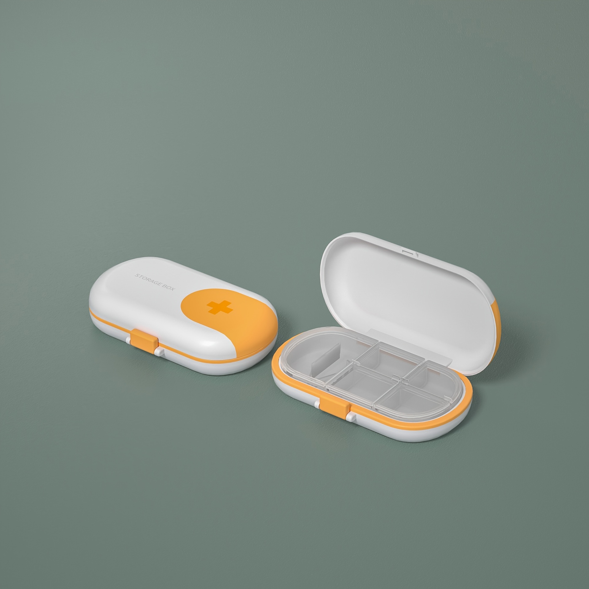 1PC Portable Travel Essential Pill Splitters Pill Case Container