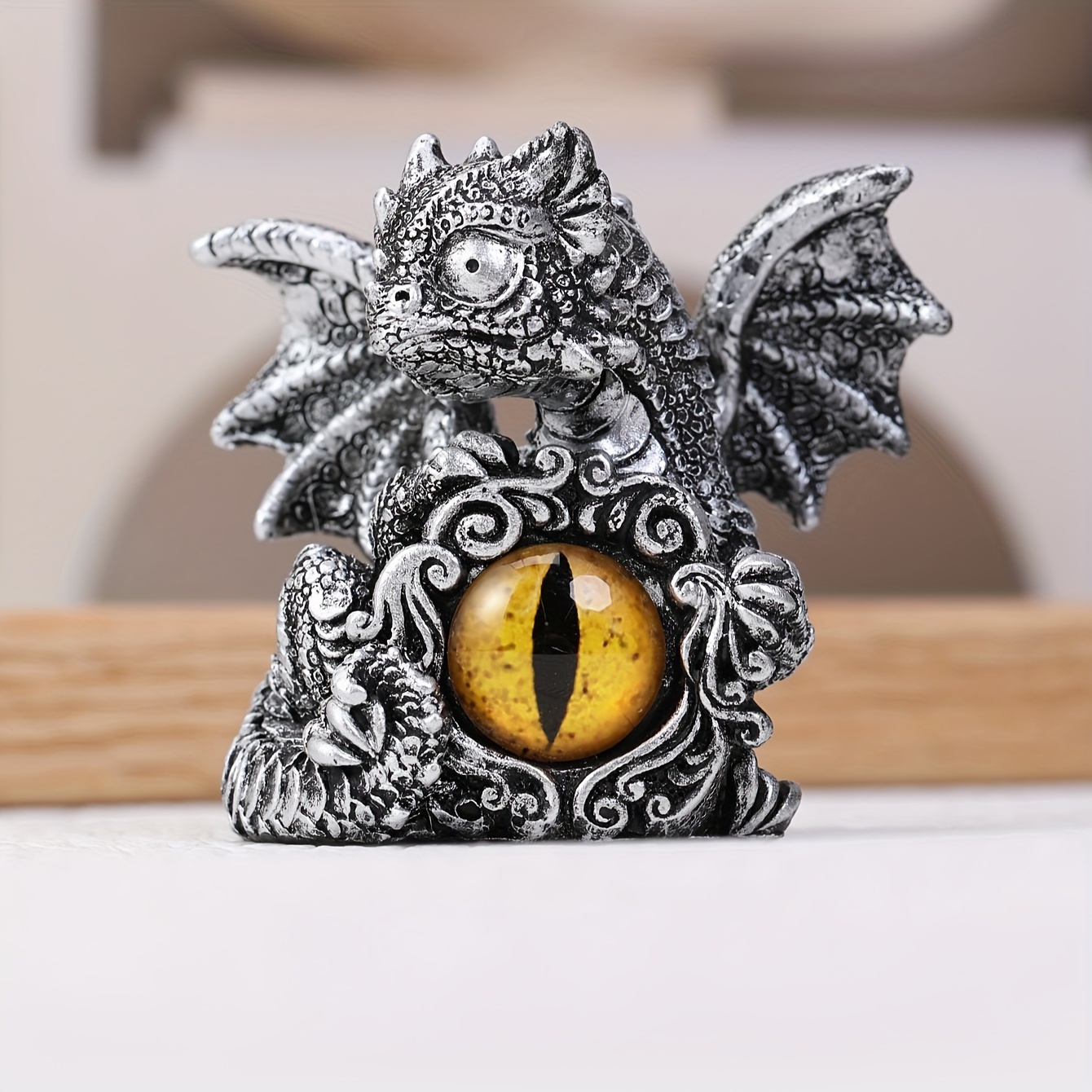 Castle Dragon Decoration Of Ghost Festival Resin Crafts home - Temu
