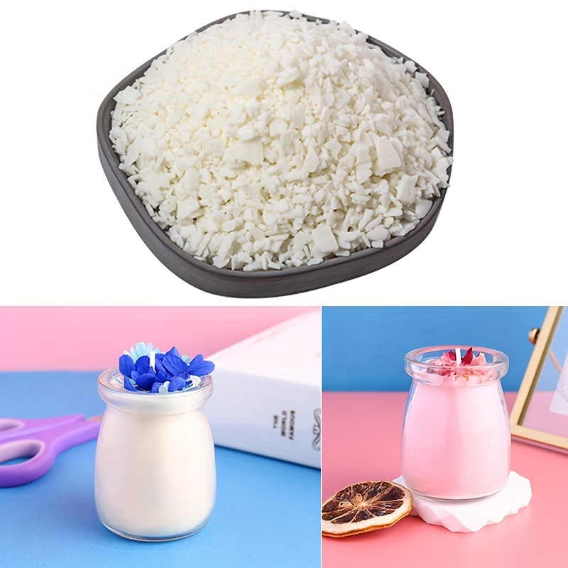 VILLCASE 1 1000 Candle DIY Material Candle Making Materials Natural Soy Wax  DIY Candle Wax Soy Wax Flakes Hair Removal Wax Candle Making Supplies Soy