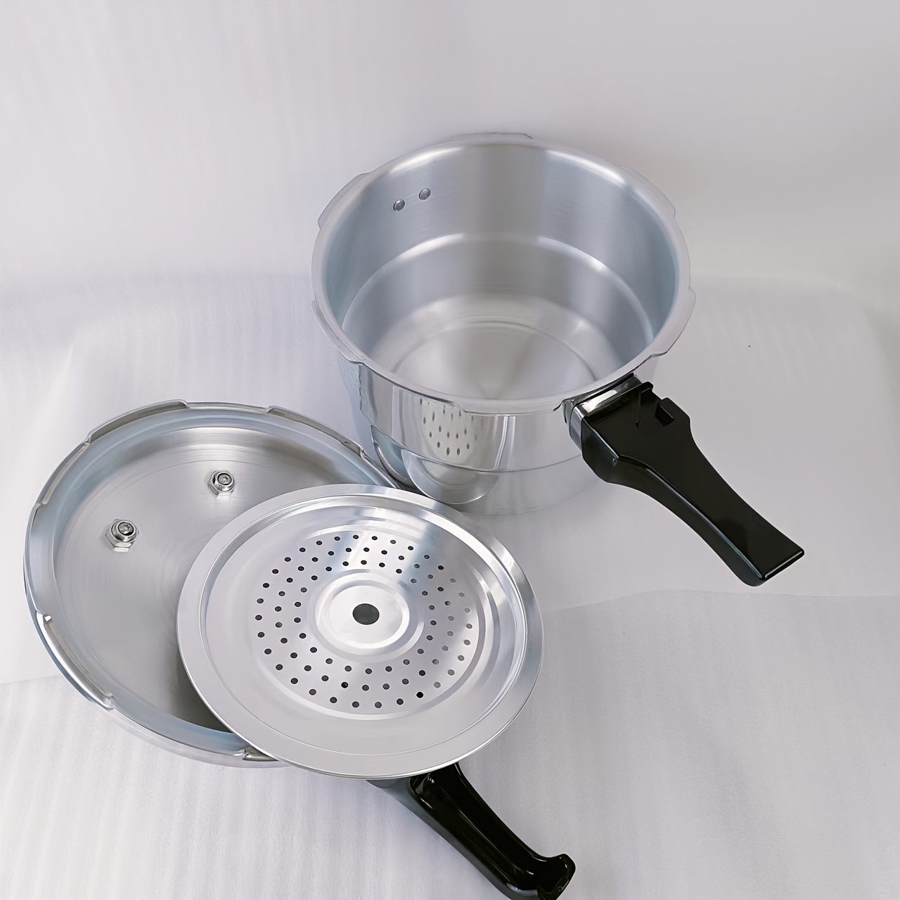Pressure Cooker Stainless Steel, Commercial Pressure Canner Used For  Pressure Foodie Or Steaming, Compatible With Gas & Induction Cooker - Temu