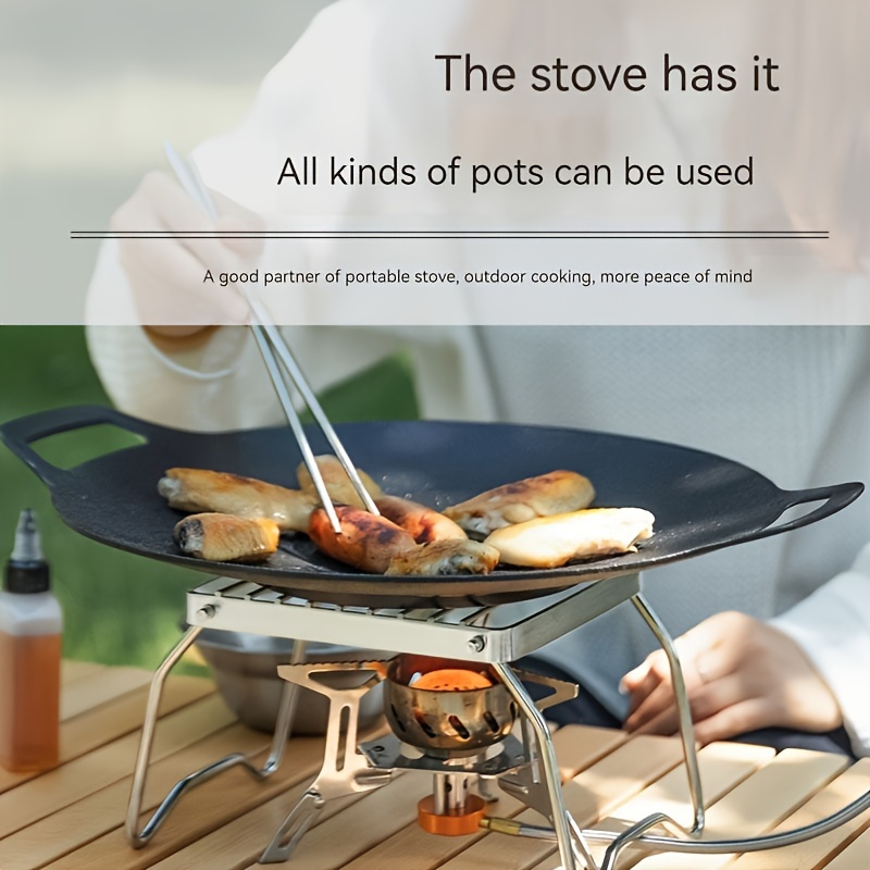 Portable Folding Stove Stand - Mini Stove Frame & BBQ Grill Rack - Perfect  for Outdoor Camping & Backpacking!