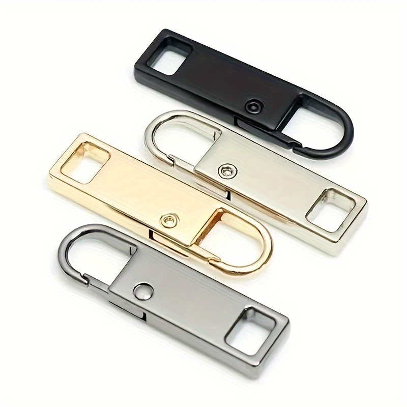 10 PCS Zipper Pull Replacement Metal Fix Zip Puller Detachable