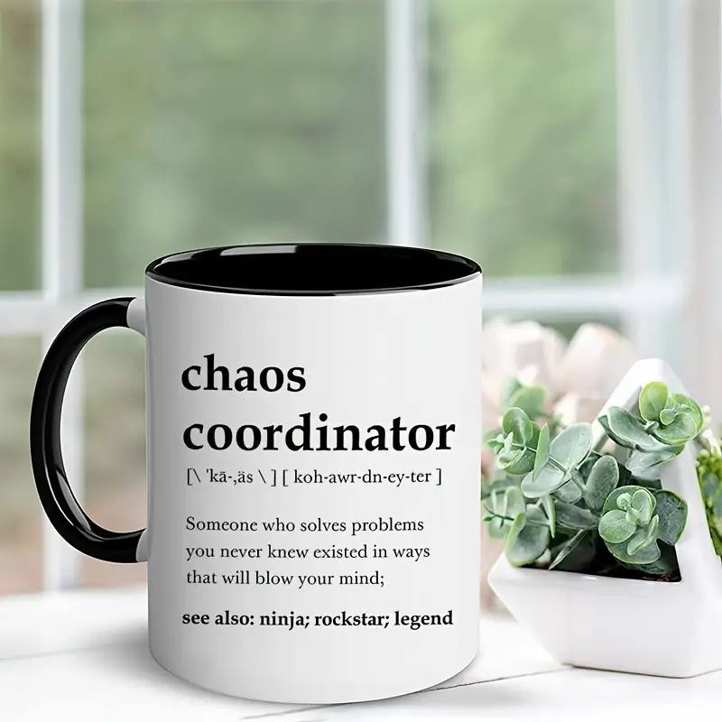 Chaos Coordinator Mug - Portable Coffee Mugs 11 Oz, Boss Lady Gifts For  Women, Boss Mug, Unique Gifts For Women, Cool Gifts For Coworkers, Teacher  App