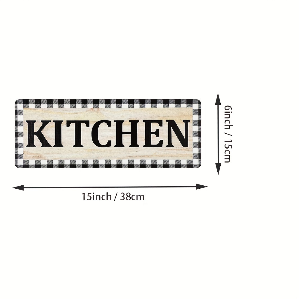 Farmhouse Kitchen Decor Buffalo Plaid Kitchen Sign 