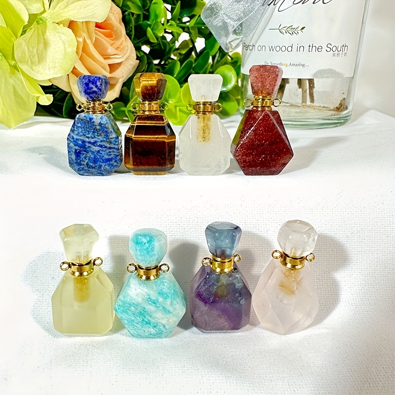 Natural Crystal Small Perfume Essential Oil Bottle Cosmetics Packaging
