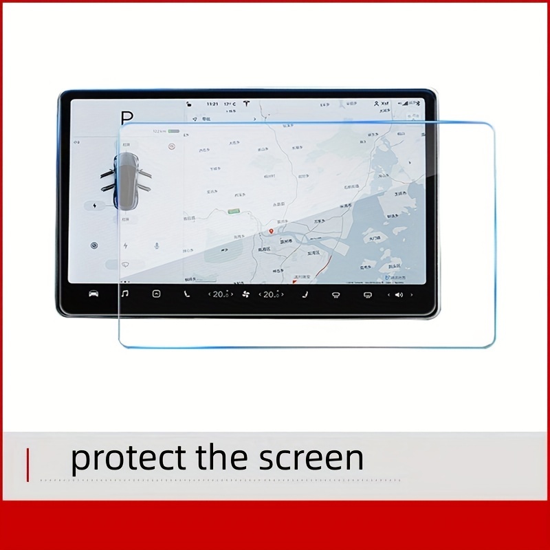 15 Zoll Aufkleber Tesla Model 3 Y 2021 Autobildschirm Gehärtetes Glas  Schutzfolie Für Zubehör Navigator Touch Display HD Von 18,12 €
