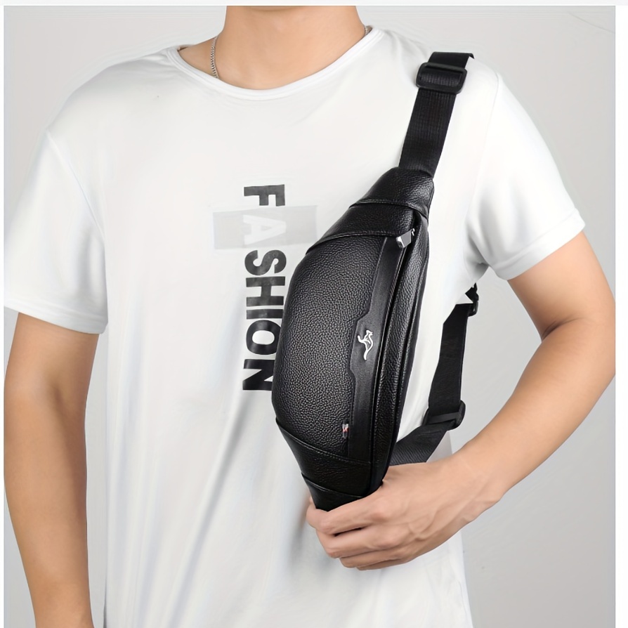 

1pc Multifunctional Chest Bag Large Capacity Casual Bag Waist Bag, Men Messenger Bag Fashion Shoulder Bag