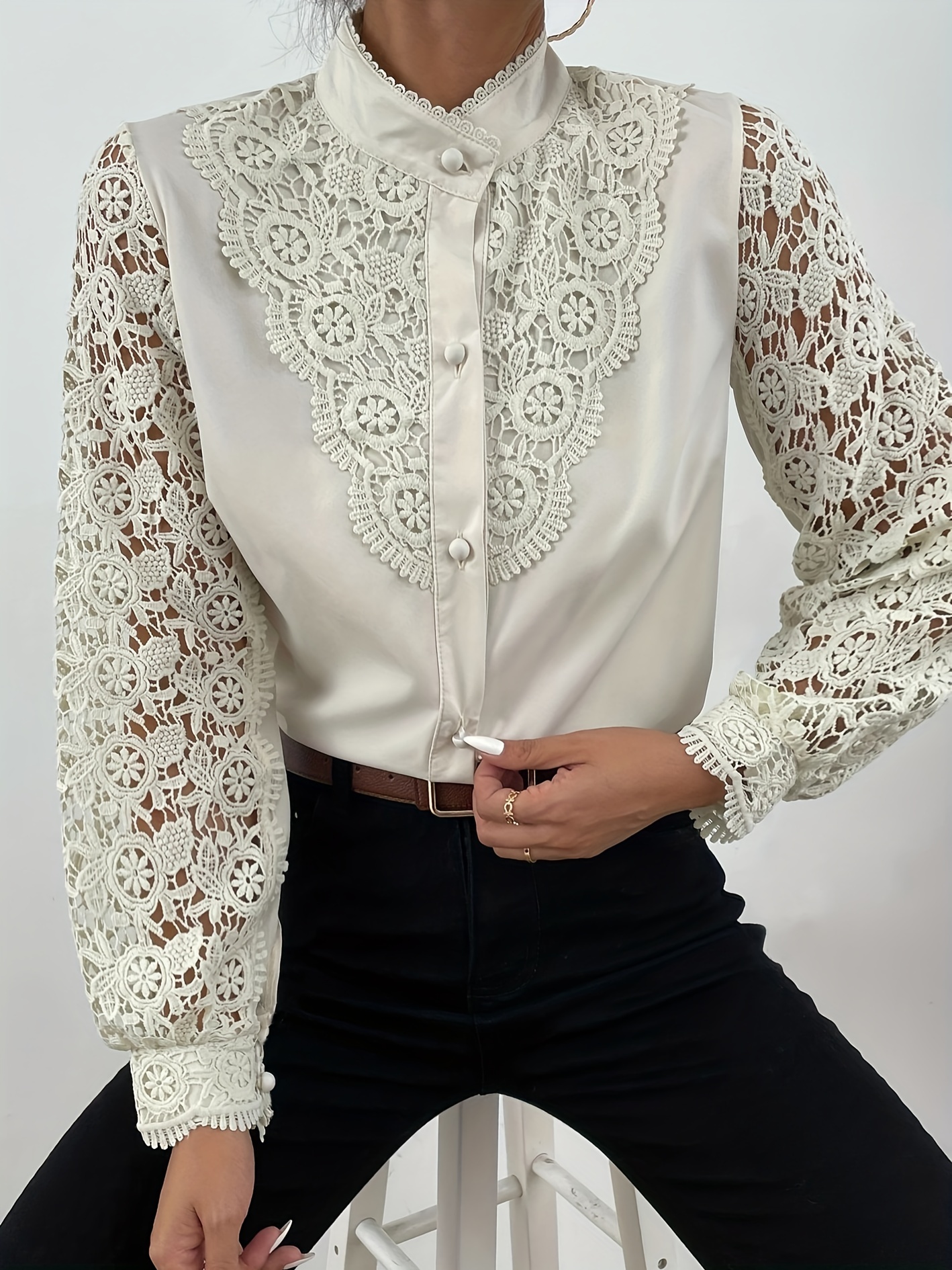 womens lace blouses