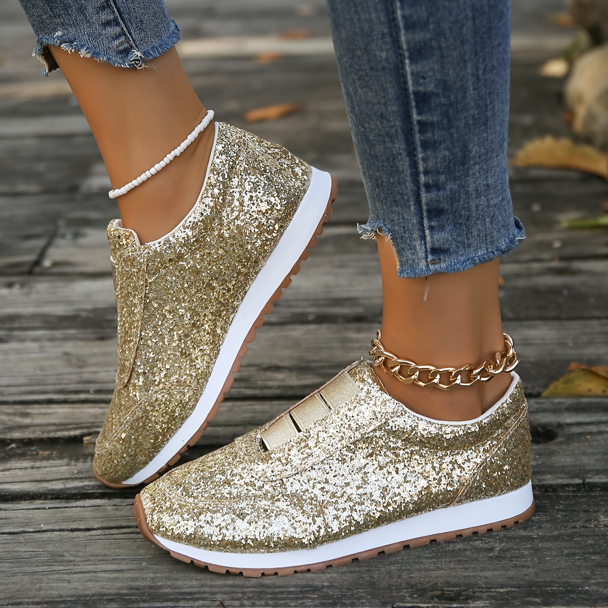 Glitter Shoe - Temu, Bling Tennis Shoes For Women