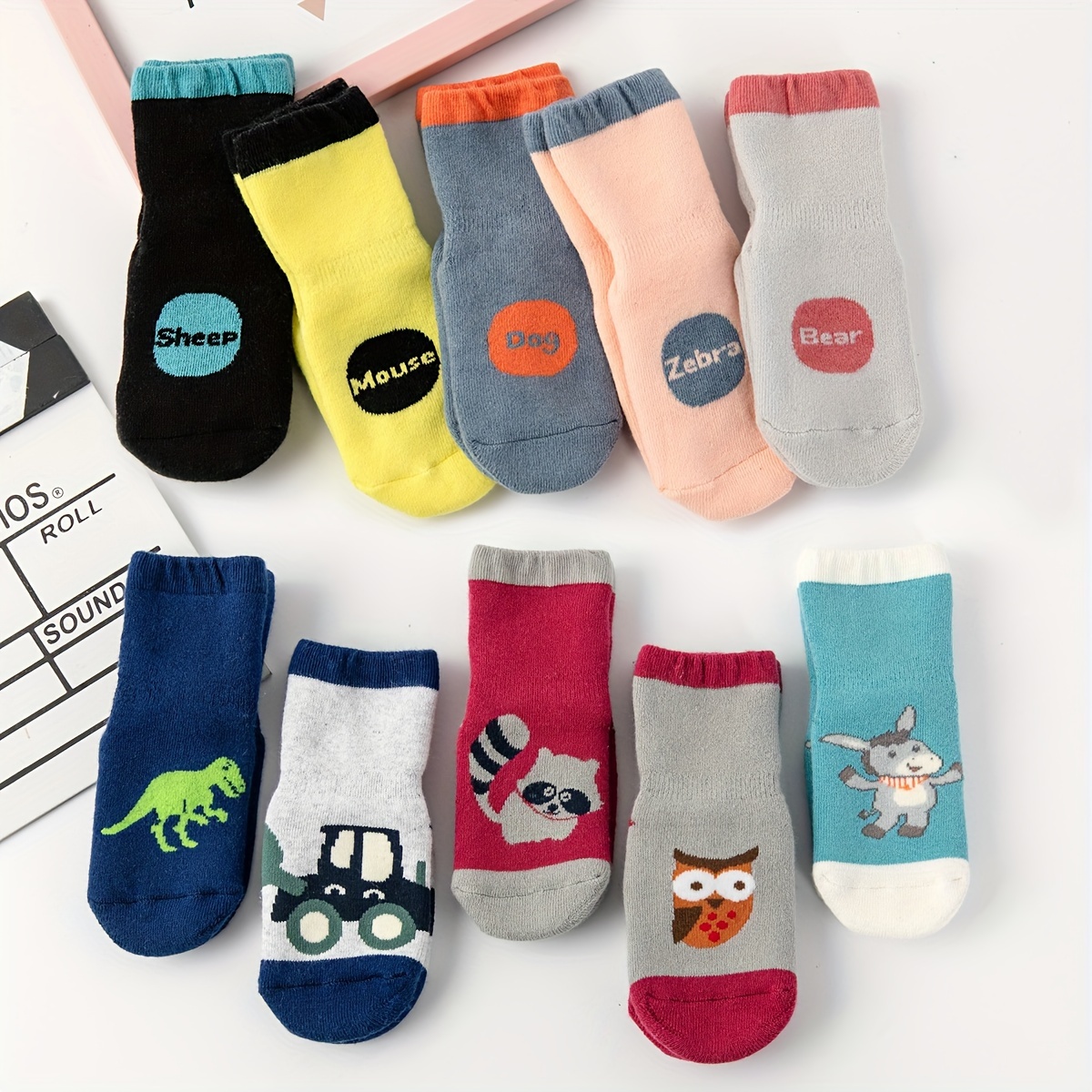 Girls Animal Cute Non-slip Socks - Temu Japan