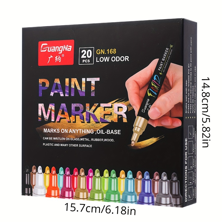 3pcs/Set White Marker Pen Graffiti Pens Waterproof Permanent Tire Painting  Notebook Tyre Tread Oily Environmental Pen
