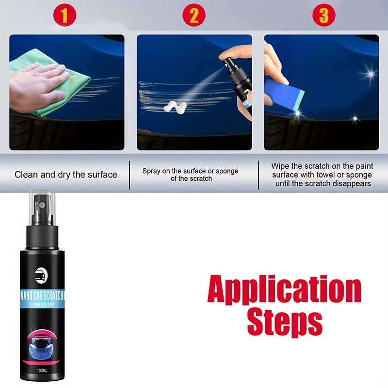 100ML Car Scratch Repair Spray, Car Nano Scratch Removal Spray