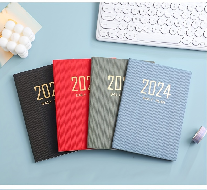 2024 English Schedule Book Planner A5 Specification Pu - Temu