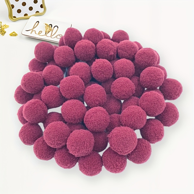 12PC Soft Round Shaped Pompom Balls DIY Kids Toys Accessories Fluffy Plush  Balls Cloth Sewing Craft Wedding Home Decoration