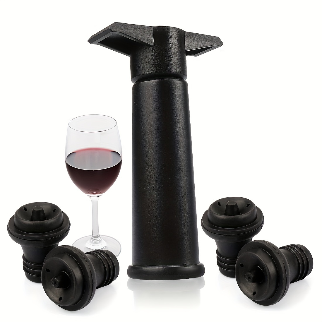 Wotor Wine Saver con 12 tappi sottovuoto tappo per vino sigillante per  bottiglie riutilizzabili