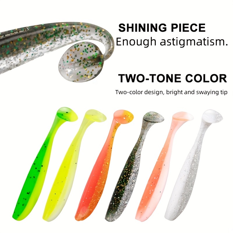 Artificial Plastic Soft Fishing Lures Bionic Paddle Tail - Temu