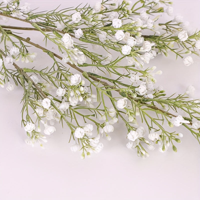 Long Stem Artificial Baby Breath Flowers Fake Real Touch - Temu