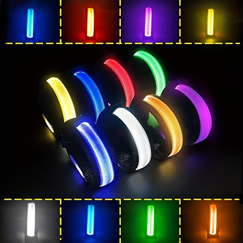 6pcs/set Glow in The Dark LED Bracelets Christmas Halloween Party Supplies Favors Flashing Light Up Bracelet Glow Sticks Party Toys Party Accessory
