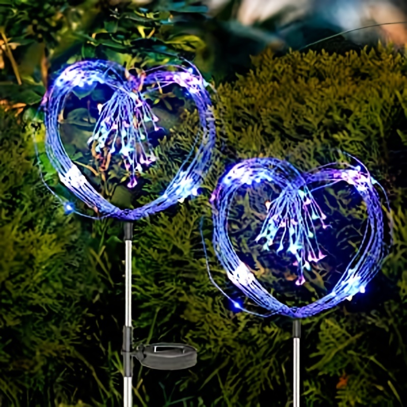 

Solar Fireworks Lights - 2 Lighting Modes, Flexible Copper Wire - Perfect For Christmas, Weddings, Parties