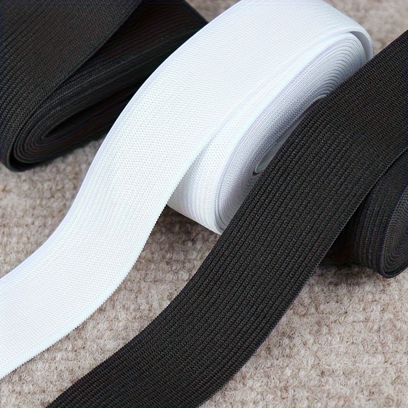 Wide Black Flat Elastic Band Stretch Elastic Band for Sewing Clothing