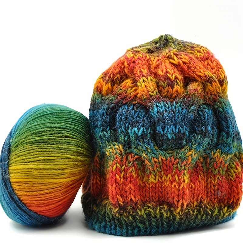 Colored Yarn Hand Knitting Yarn Crochet Yarn Crocheting - Temu