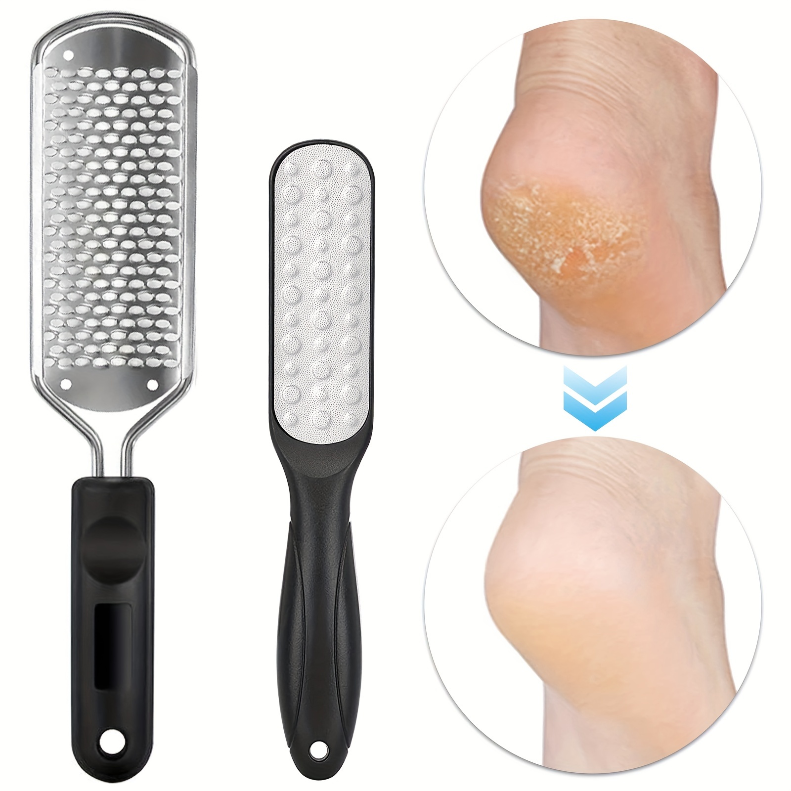Makartt Foot File, Colossal Foot Scrubber Metal Foot Spa Pedicure Tools  Callus Remover for Feet Dead Skin Care Foot Scraper Professional Rasp  Callus