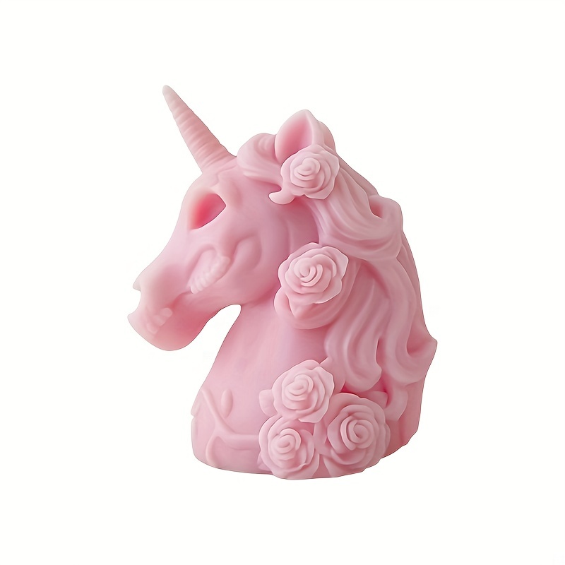 3d unicorn silicone mold diy aromatherapy candle gypsum Temu