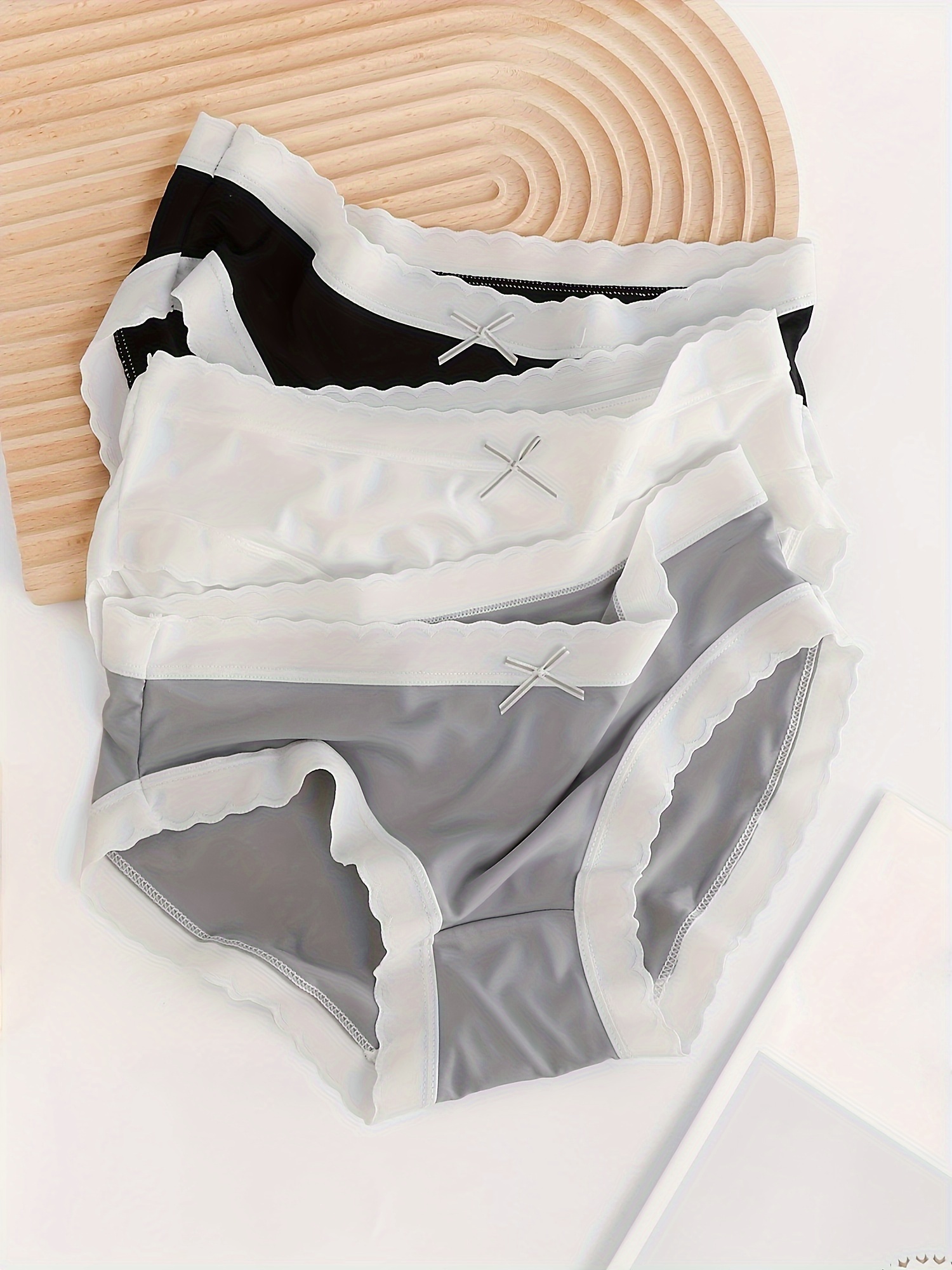 FINETOO 3Pcs/set Women Striped Brazilian Panties S-XL Laies Colorful  Underwear Cotton Underpants Comfortable Panties Lingerie - AliExpress