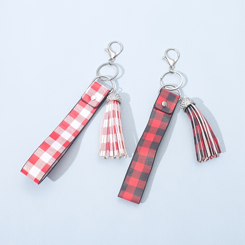 Tartan pattern key holder