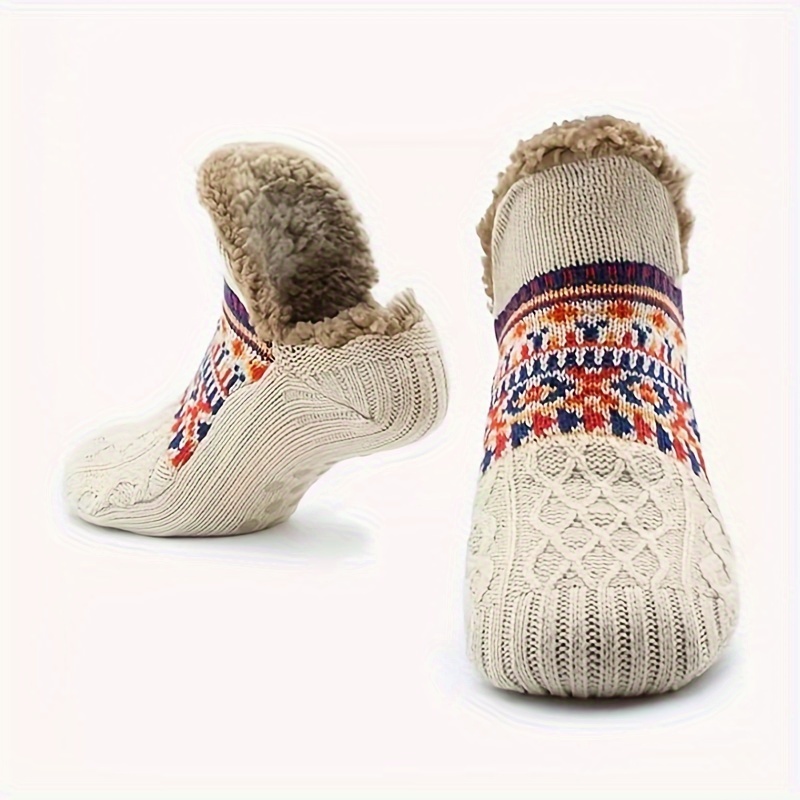 Men's Anti-slip Plush Socks for Winter Home, Snow, and Sleep