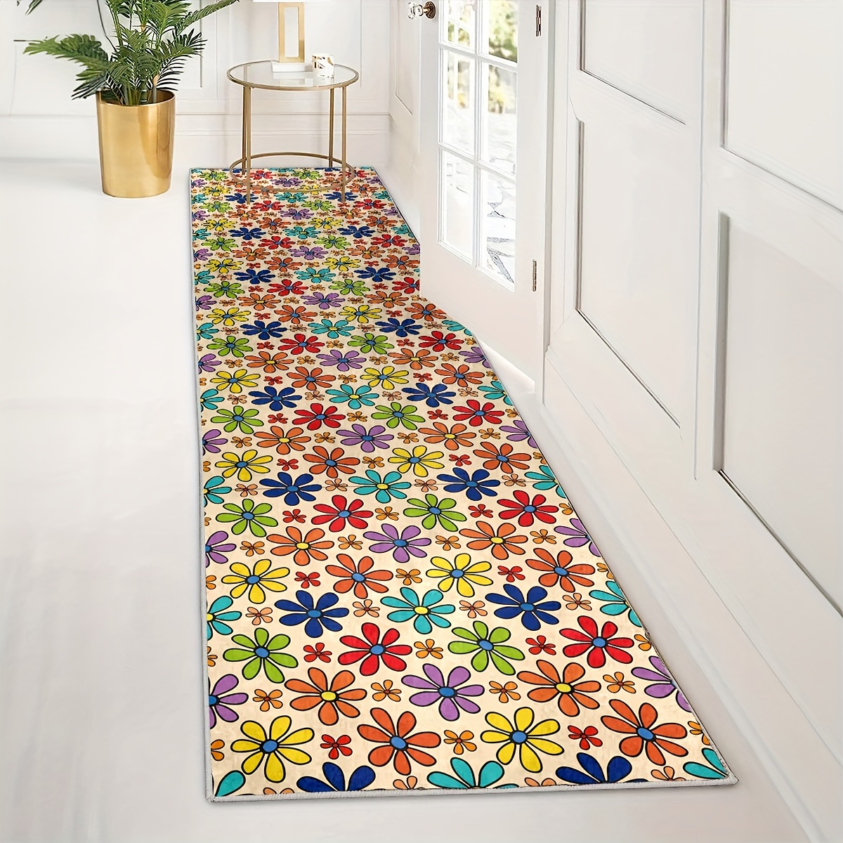 Floral Kitchen Hallway Runner Rugs, Long Oriental Hallway Rug Runner Kitchen  Mat, Soft Non Slip Machine Washable Stair Carpet Runner For Hall Living  Room Bedroom Sunroom Hardwood Floors - Temu Austria