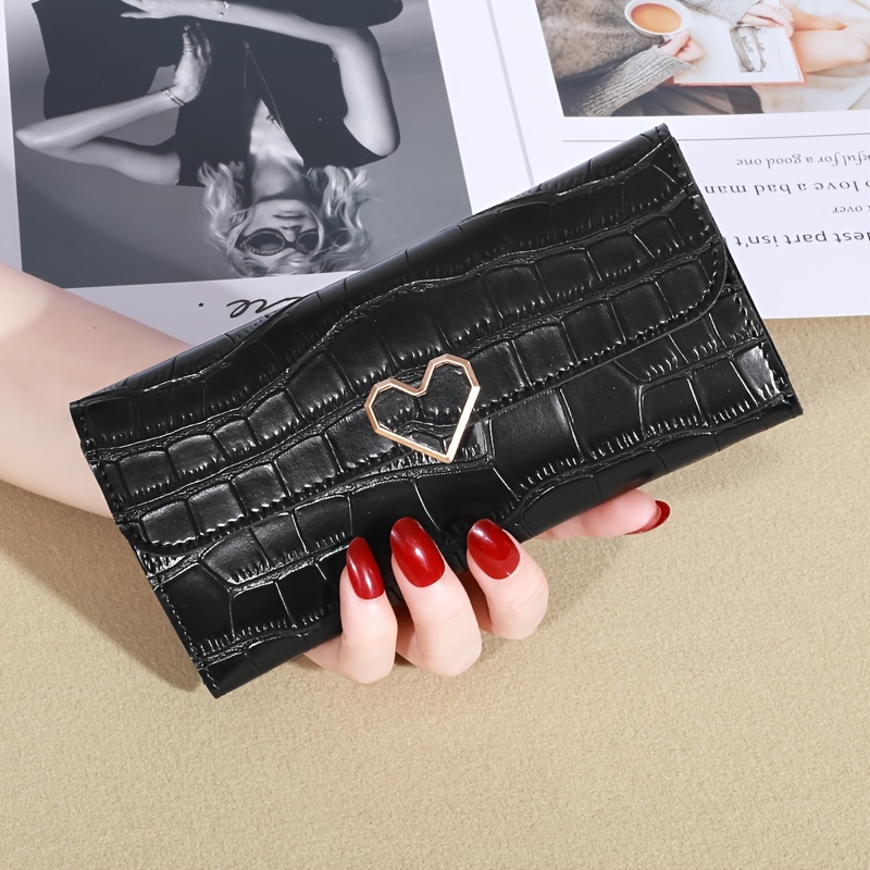 Tassel Decor Long Wallet, Foldable Solid Color Clutch Purse, Simple Mobile  Phone Bag With Card Slots - Temu