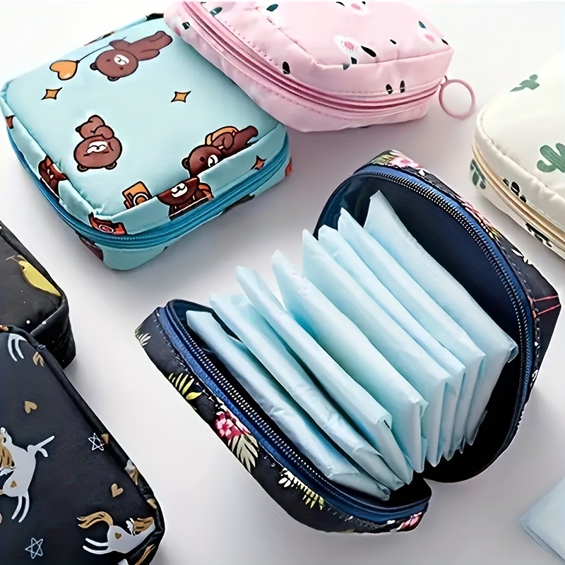 Cyflymder Women Velvet Soft Small Cosmetic Bag Hasp Girl Lipstick Bag  Sanitary Pads Organizer Pouch Travel Makeup Bags Mini Beauty Case