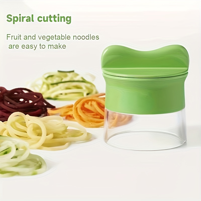 1pc, Vegetable Spiralizer, Manual Zucchini Noodle Maker, Zoodles Spiralizer  For Potato, Potato Slicer, Multifunctional Vegetable Slicer, Fruit Grater,  Kitchen Stuff, Kitchen Gadgets, Restuarant Supplies