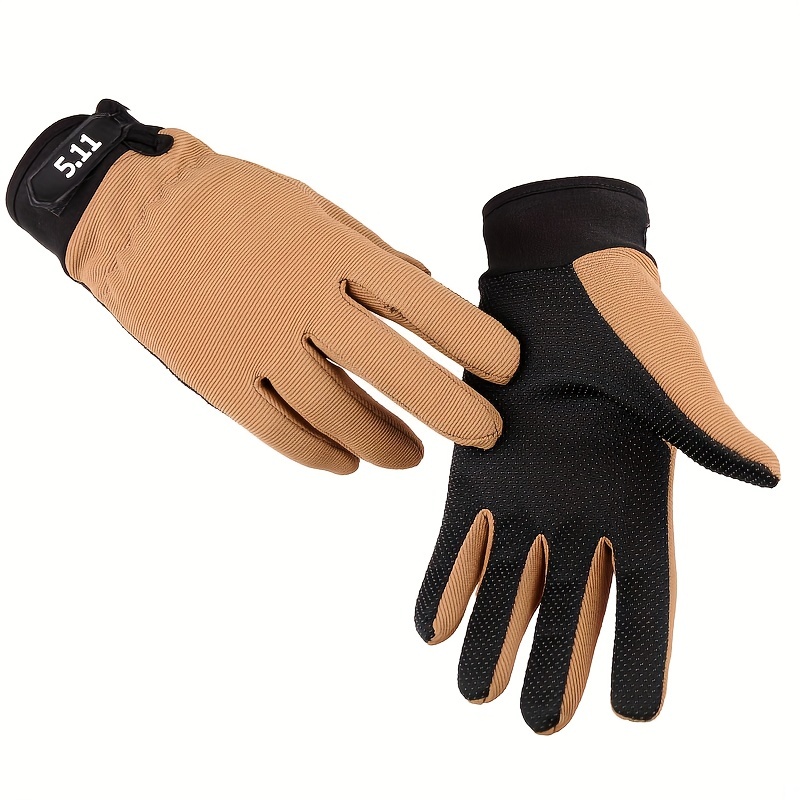 Men's Durable Non slip Touch Screen Full Finger Gloves - Temu