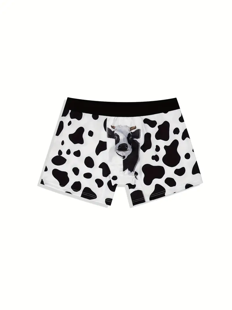 Best Selling Men's Cow Digital Printing Boxer Briefs Pants - Temu Canada
