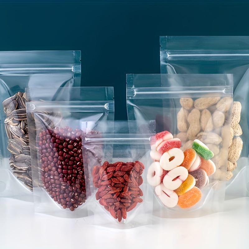 Frosted Clear Food Storage Self sealing Bag For - Temu