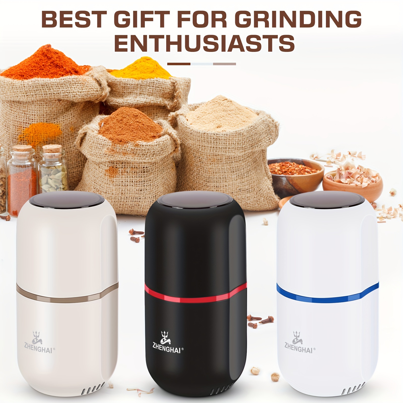 Zhenghai Electric Spice Grinder, Coffee Grinder Large Capacity