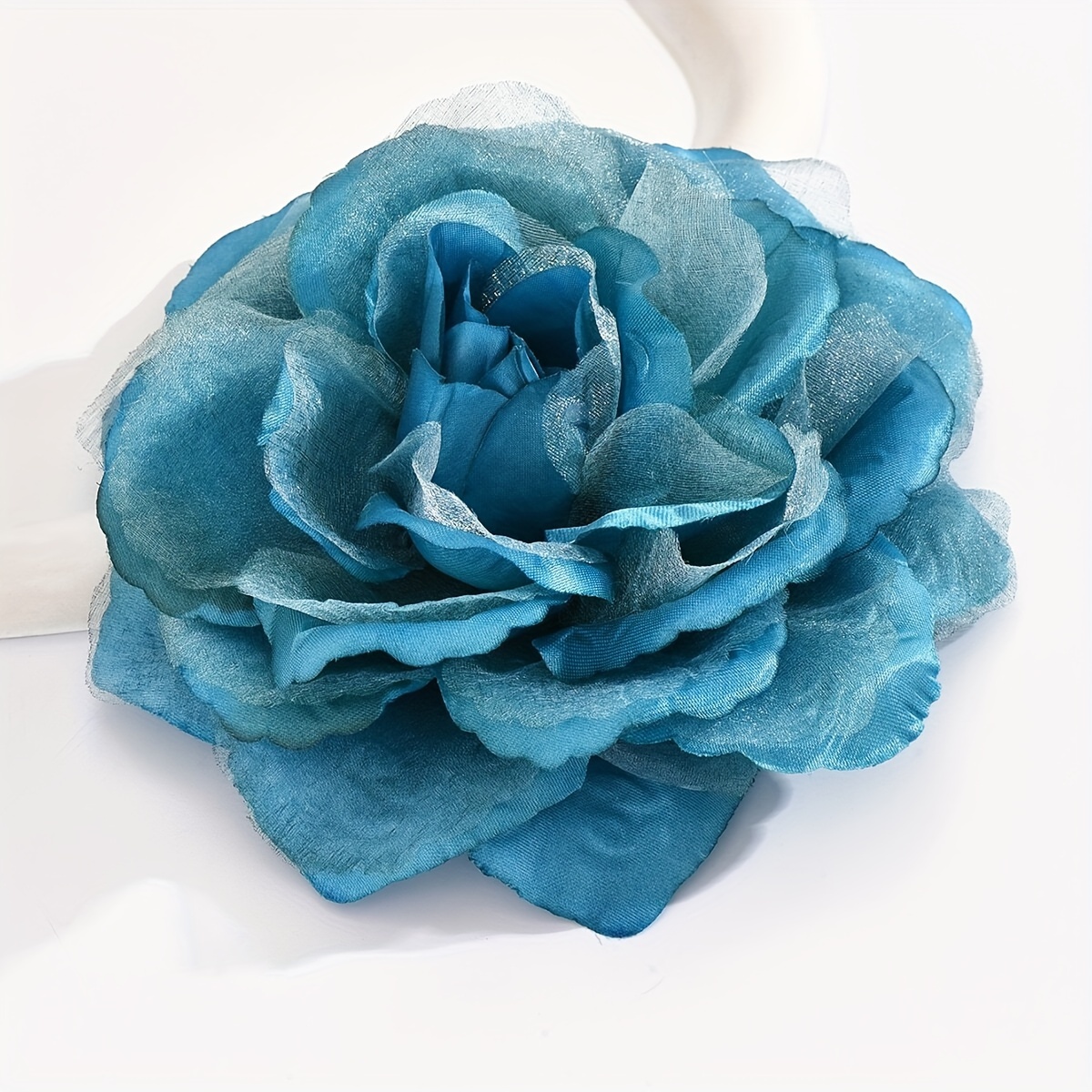 Large Fabric Flower Pin Brooch For Party Banquet Wedding - Temu