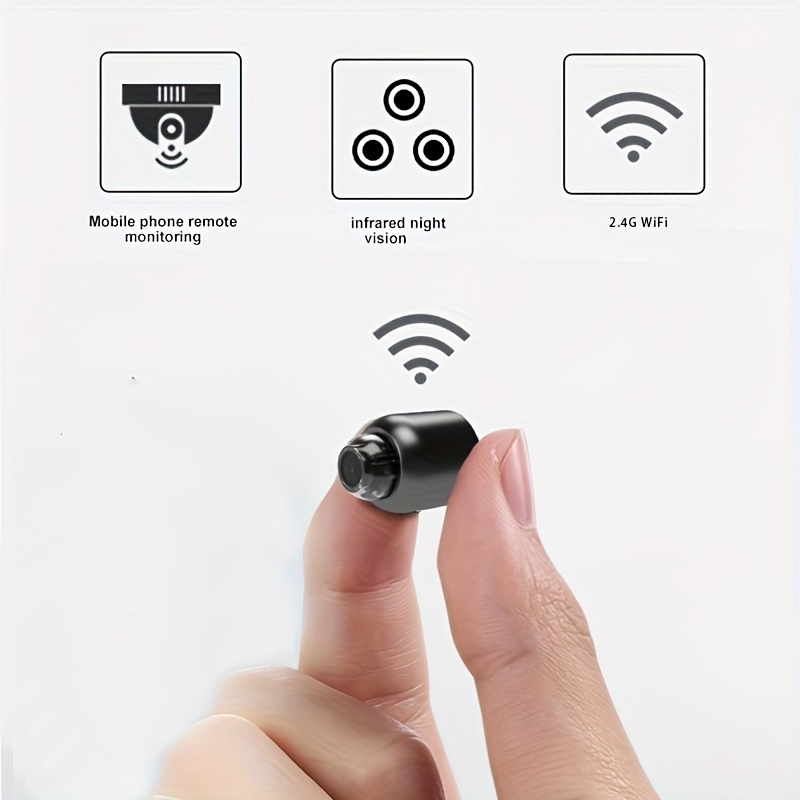 wifi camera: compact portable functions motion detection hd